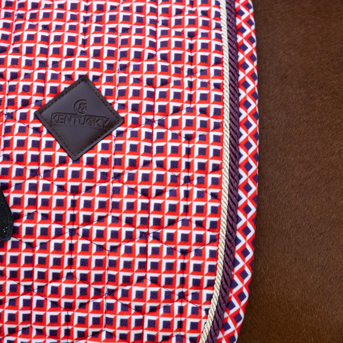 Kentucky Horsewear Saddle Pad Velvet Printing Dressage