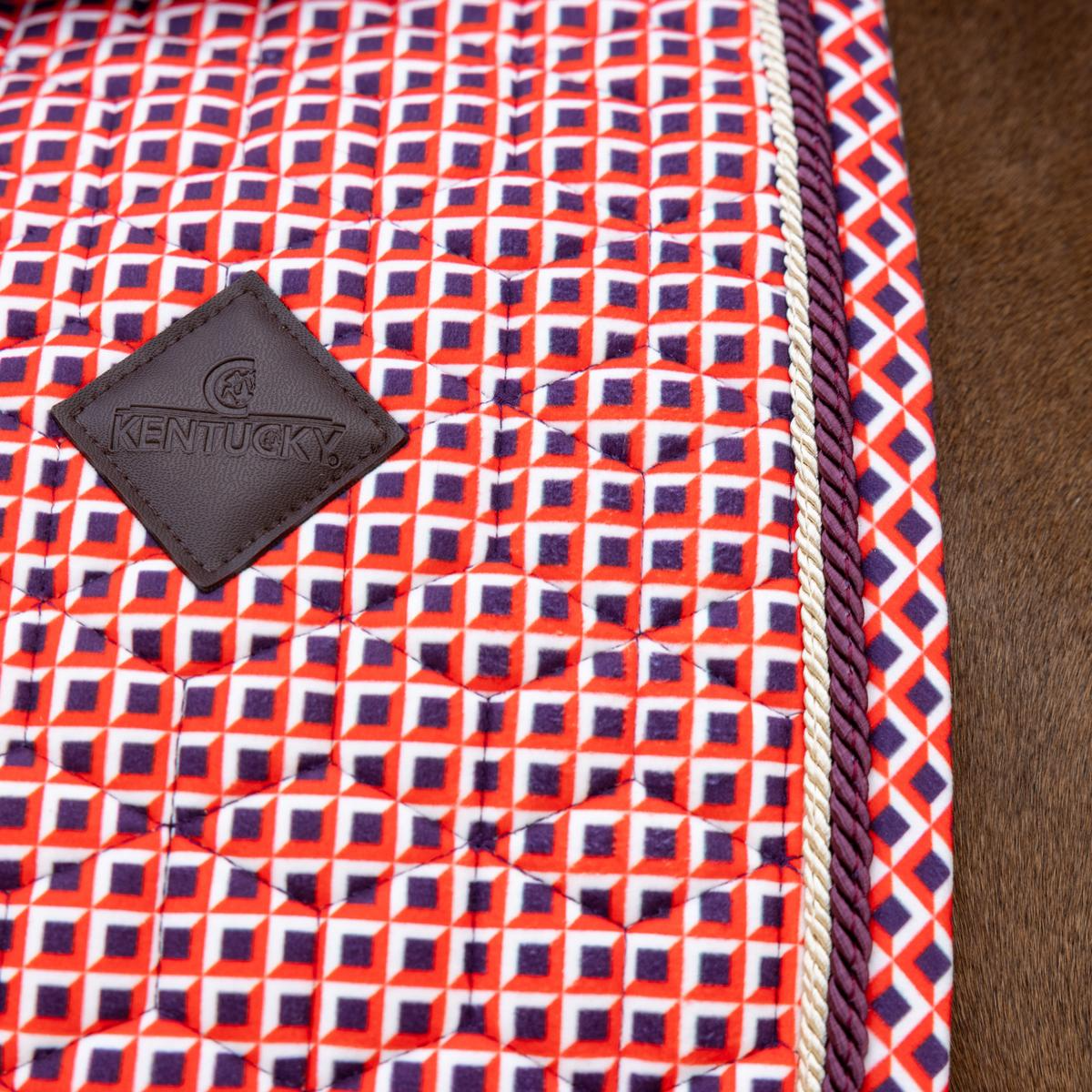 Kentucky Horsewear Saddle Pad Velvet Printing Jumping