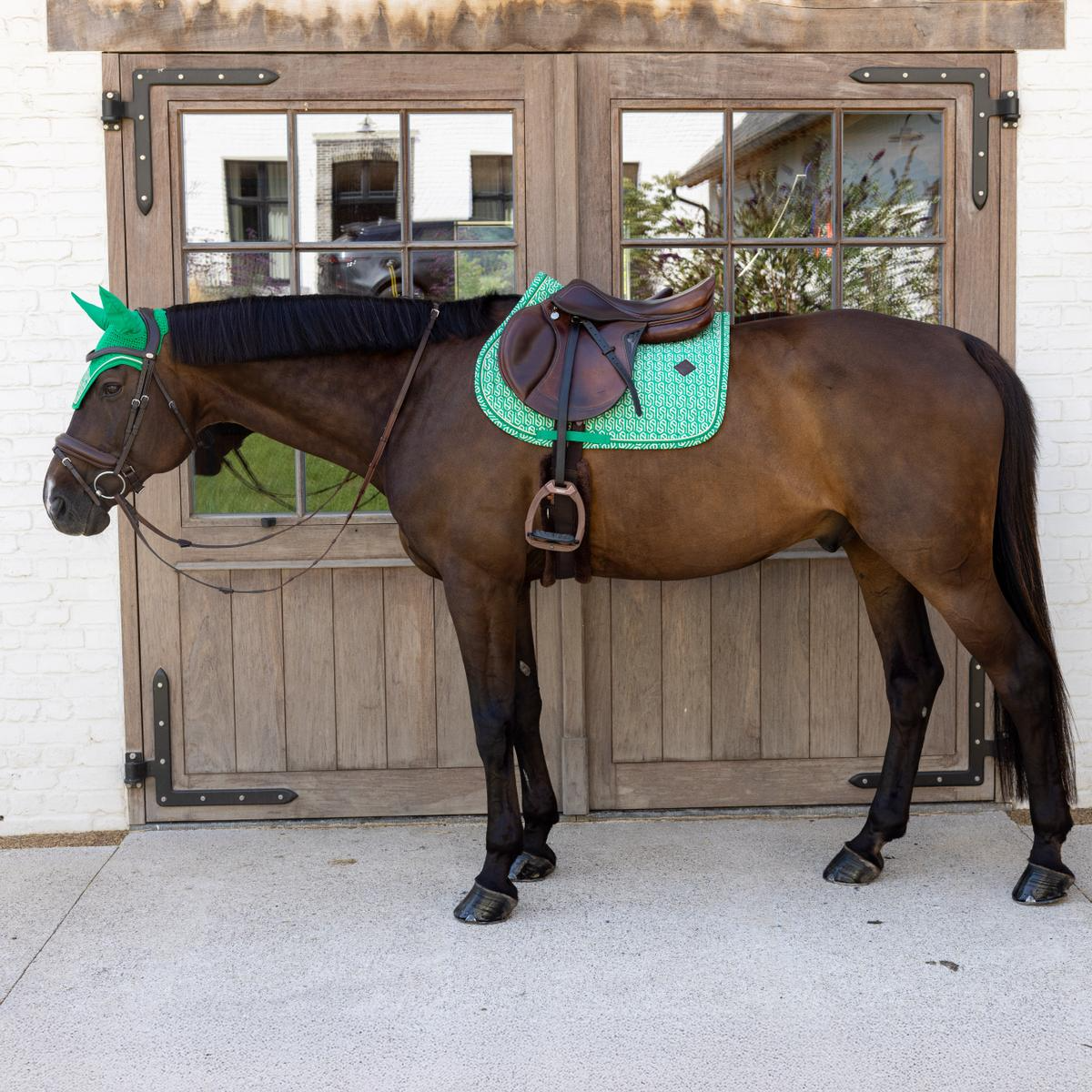 Kentucky Horsewear Fly Veil Wellington Velvet Printing