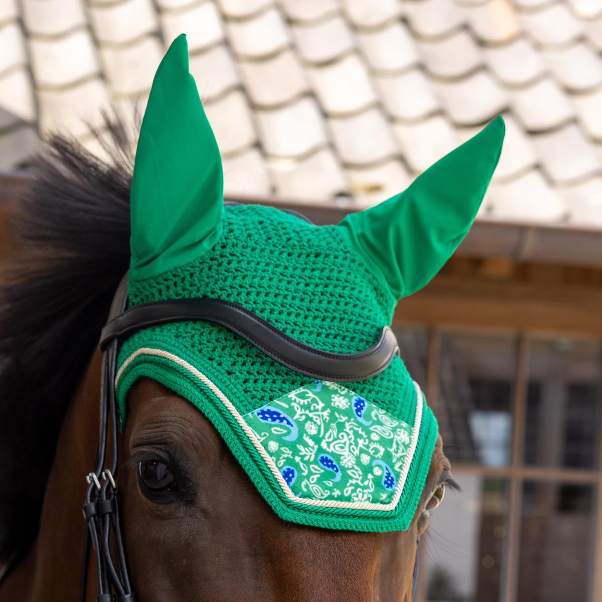 Kentucky Horsewear Fly Veil Wellington Velvet Printing
