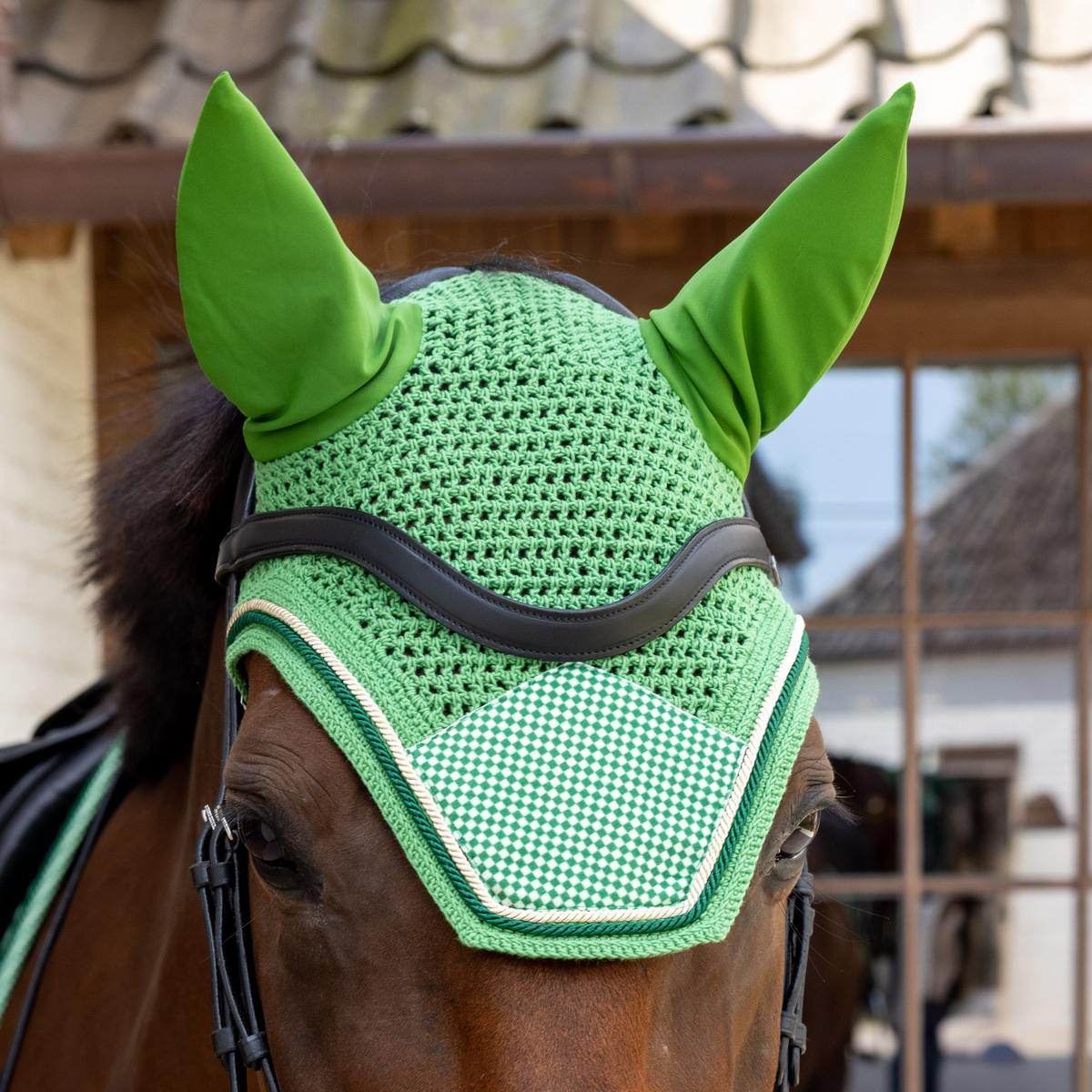 Kentucky Horsewear Fly Veil Wellington Velvet Printing