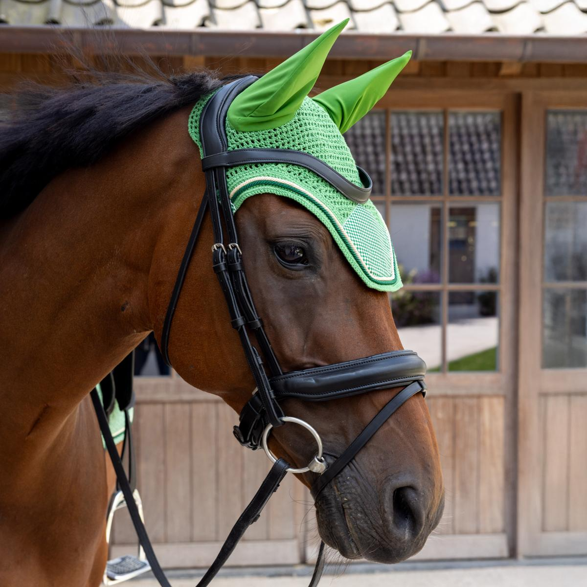 Kentucky Horsewear Fly Veil Wellington Velvet Printing