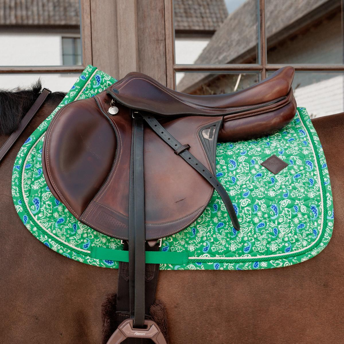 Kentucky Horsewear Saddle Pad Velvet Printing Jumping