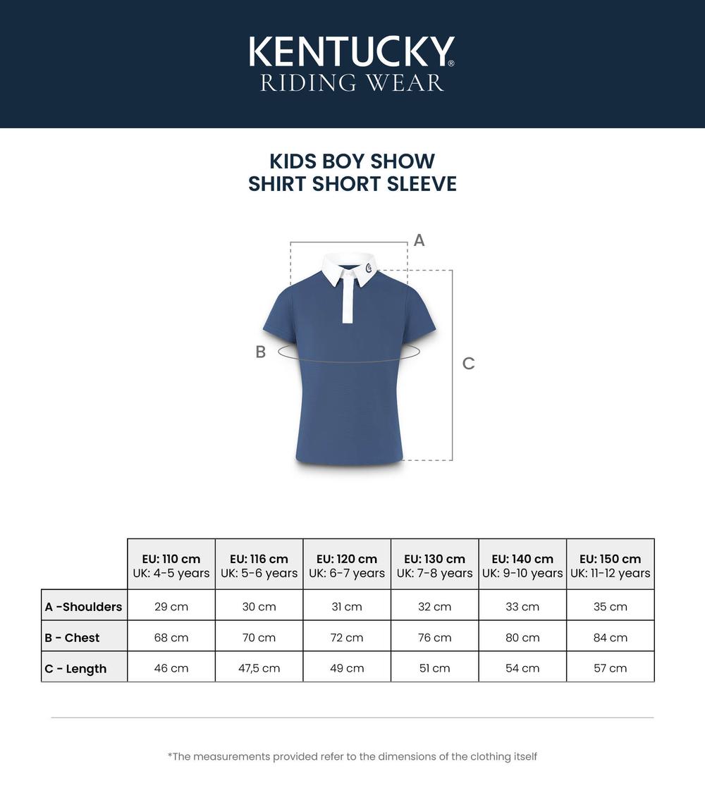 Kentucky Horsewear Boy Show Shirt Short Osaka Kids