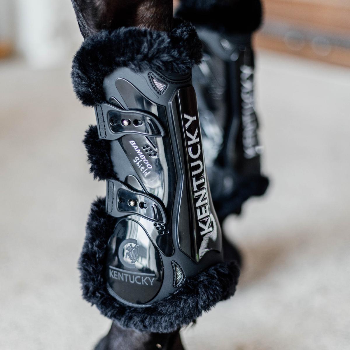 Kentucky Horsewear Vegan Sheepskin Tendon Boots Bamboo Elastic