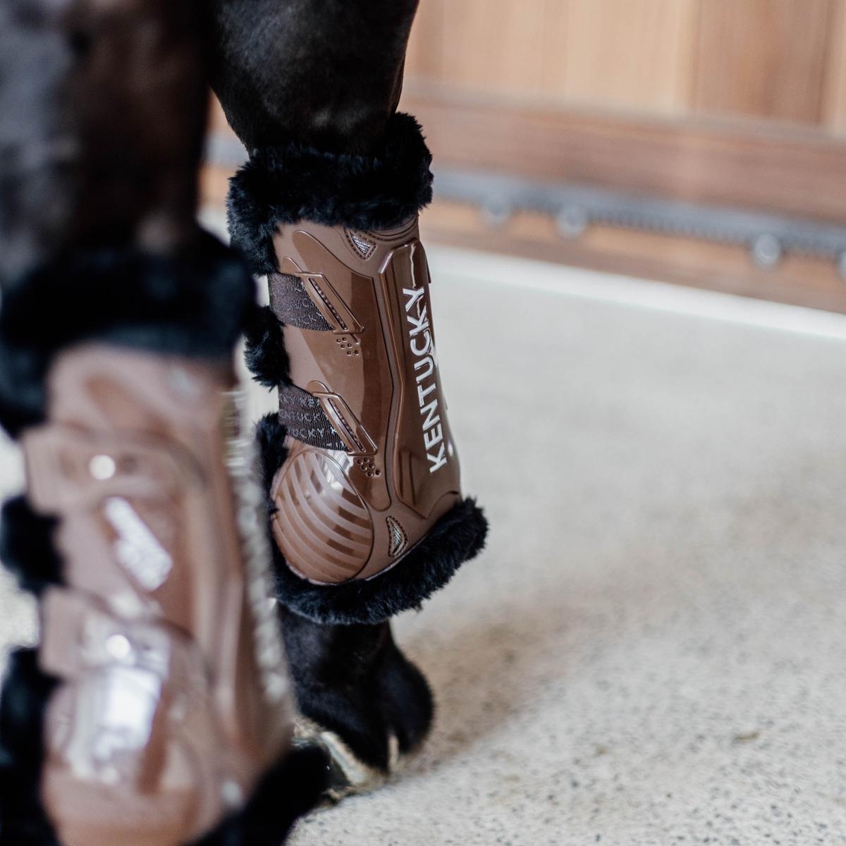 Kentucky Horsewear Vegan Sheepskin Tendon Boots Bamboo Elastic