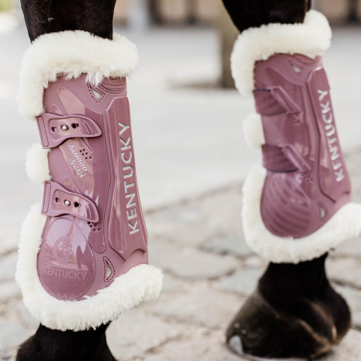 Kentucky Horsewear Vegan Sheepskin Tendon Boots Bamboo Elastic