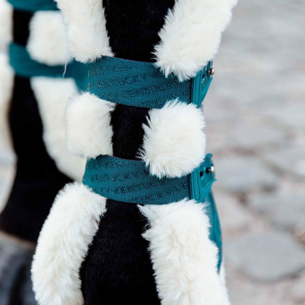 Kentucky Horsewear Vegan Sheepskin Tendon Boots Bamboo Elastic