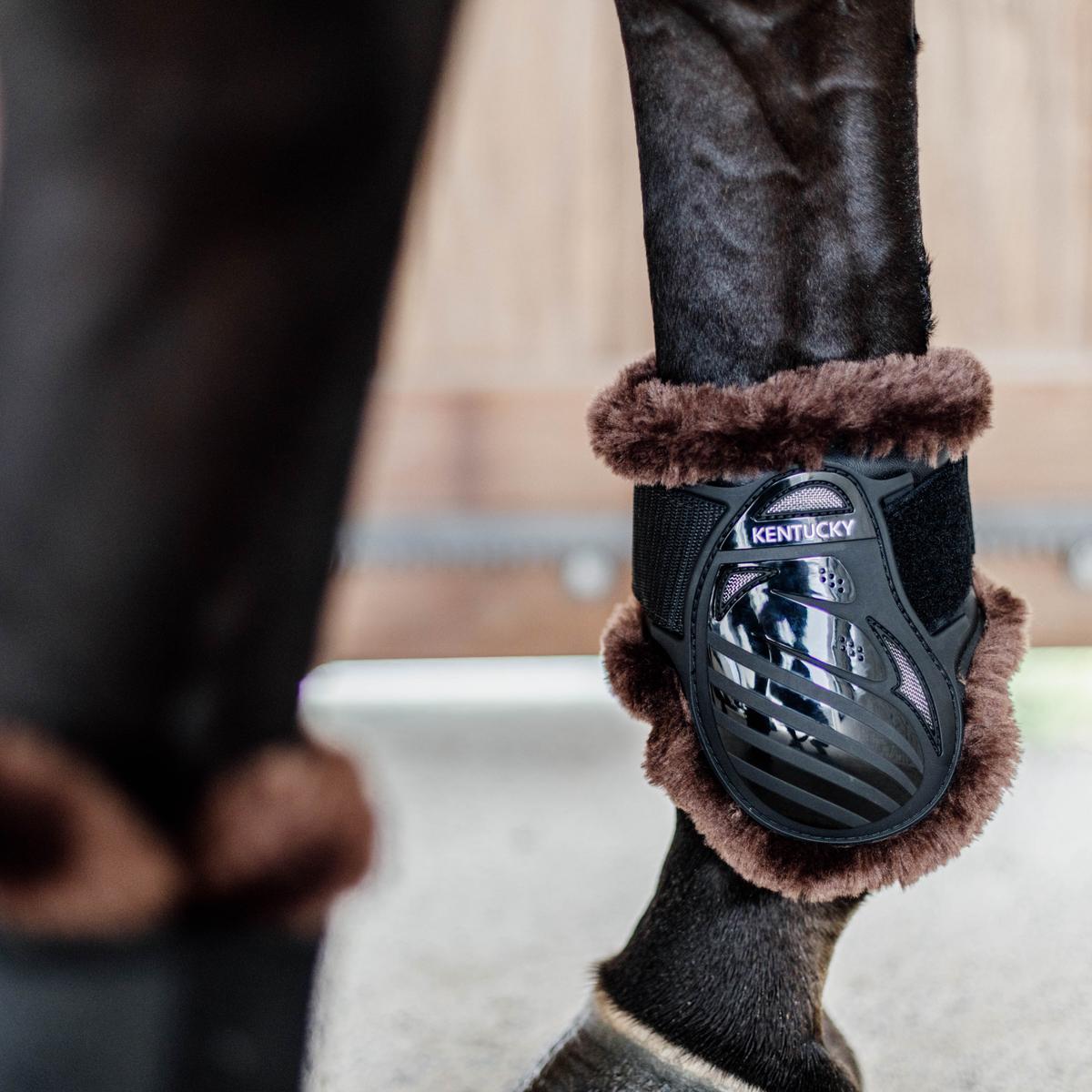 Kentucky Horsewear Vegan Sheepskin Young Horse Fetlock Boots