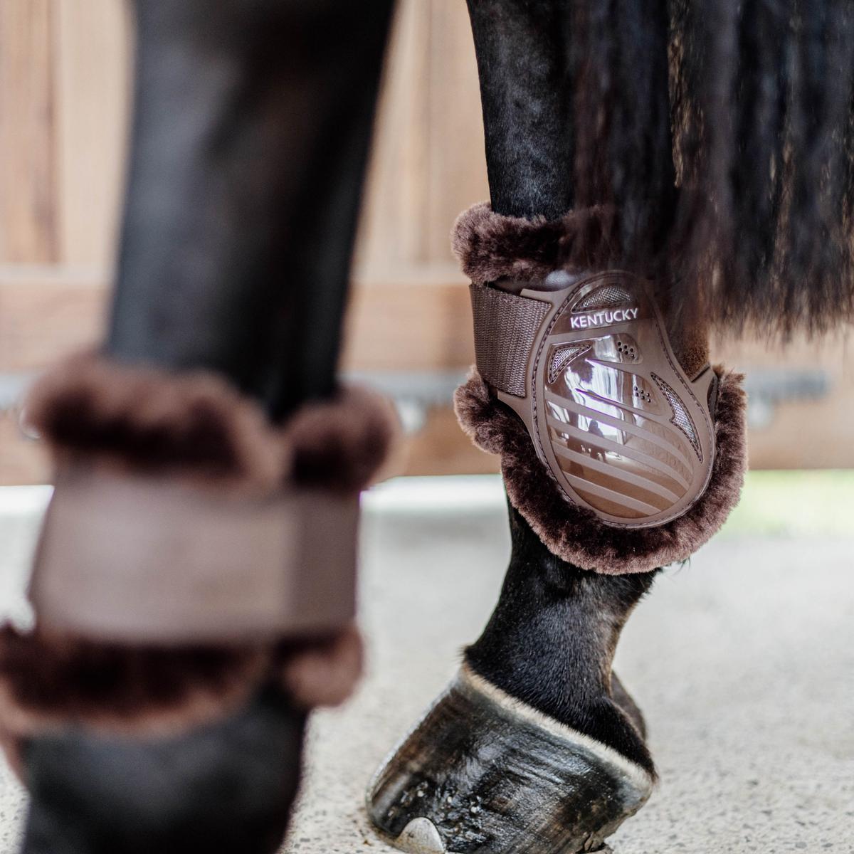 Kentucky Horsewear Vegan Sheepskin Young Horse Fetlock Boots