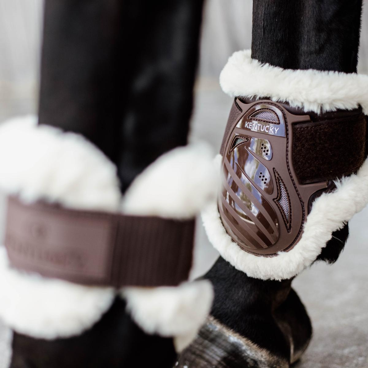 Kentucky Horsewear Vegan Sheepskin Young Horse Fetlock Boots