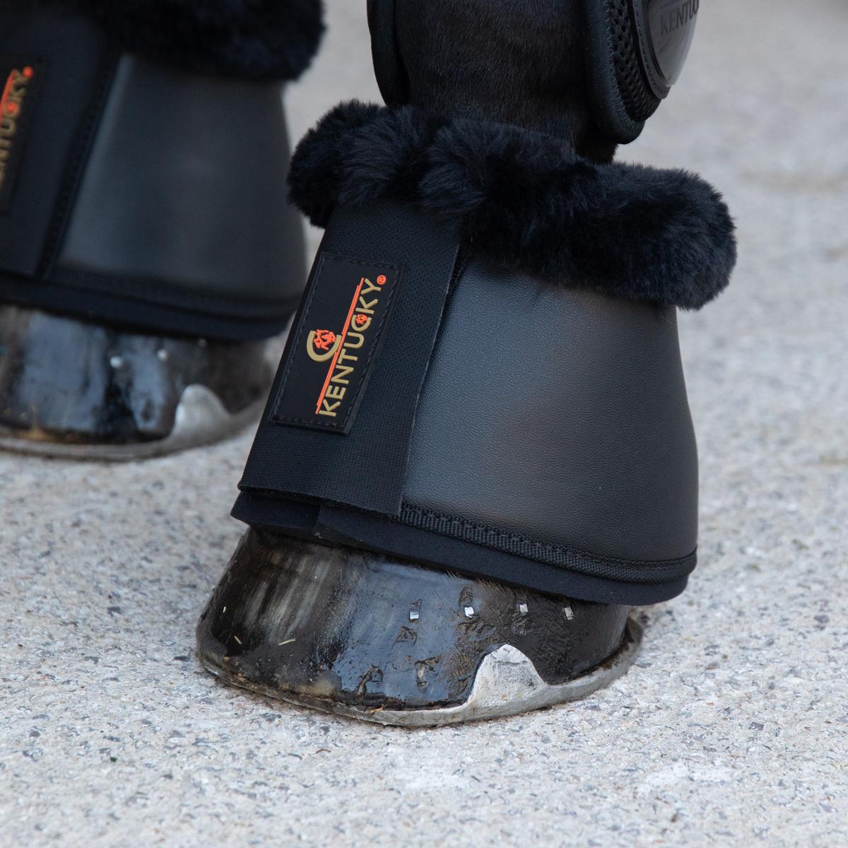 Kentucky Horsewear Sheepskin Leather Overreach Boots