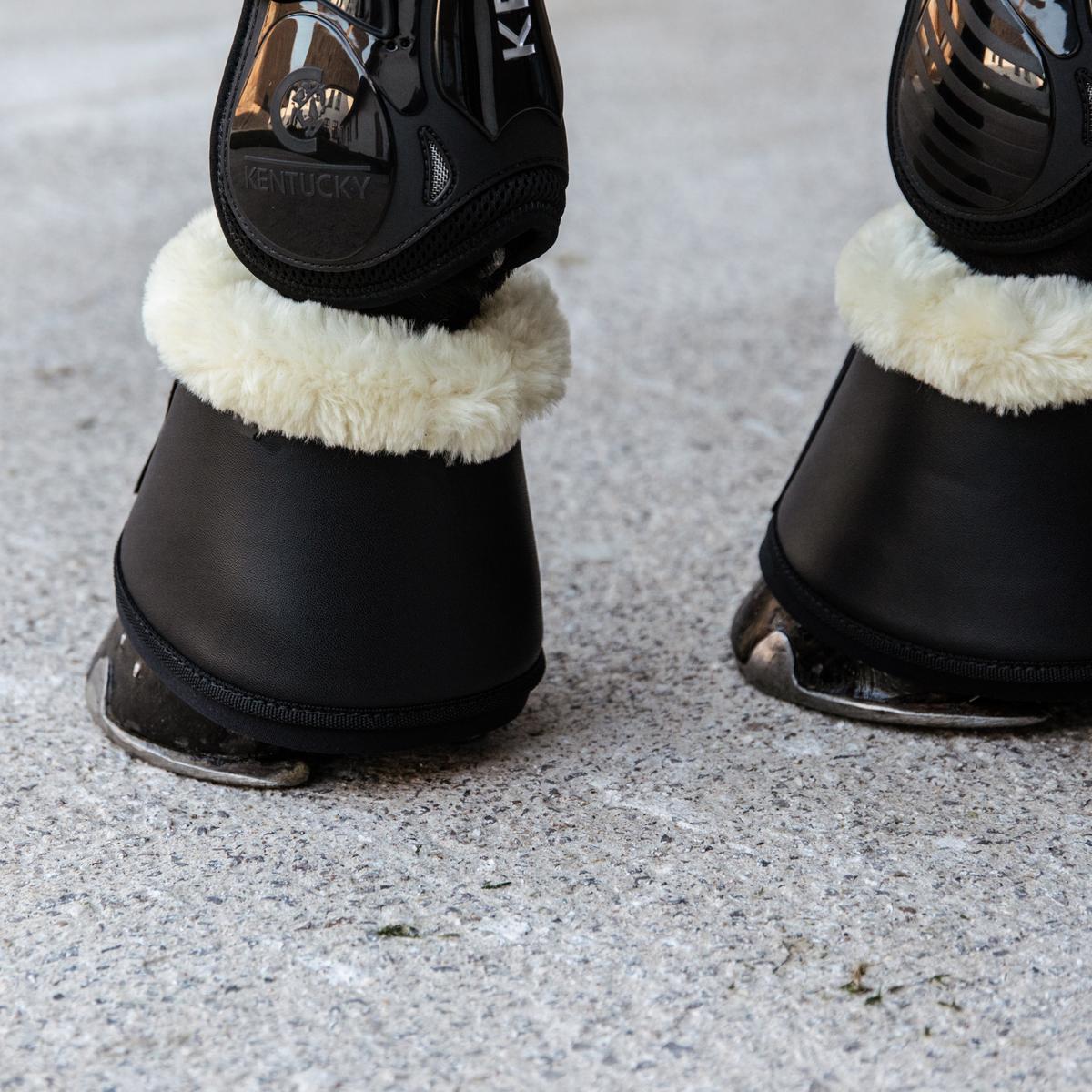 Kentucky Horsewear Sheepskin Leather Overreach Boots