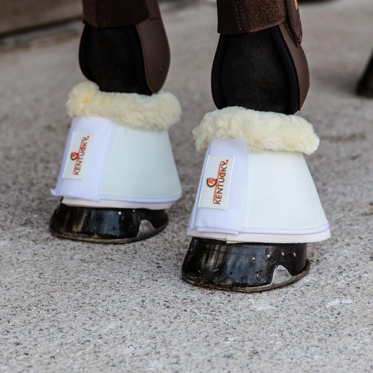 Kentucky Horsewear Sheepskin Leather Overreach Boots