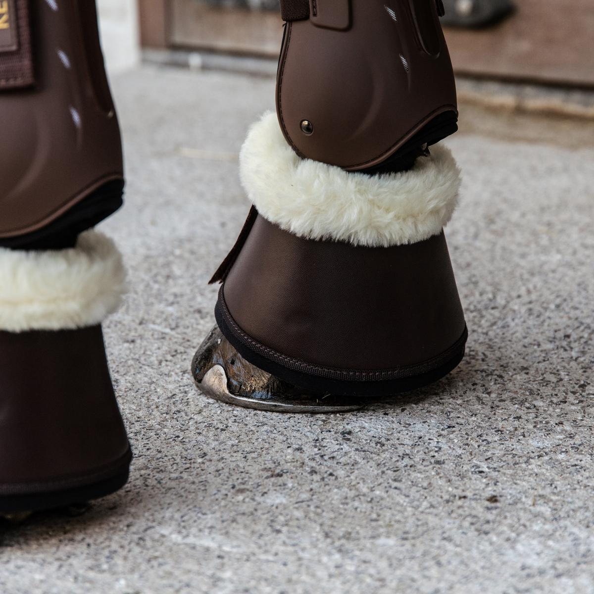 Kentucky Horsewear Sheepskin Leather Overreach Boots