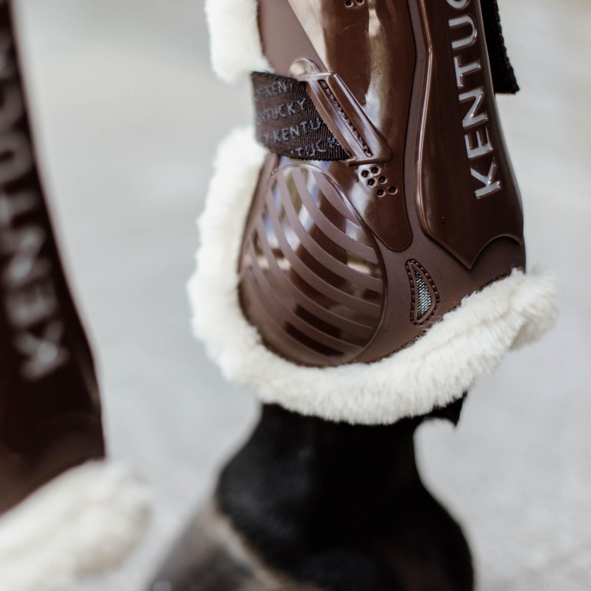 Kentucky Horsewear Vegan Sheepskin Tendon Boots Velcro