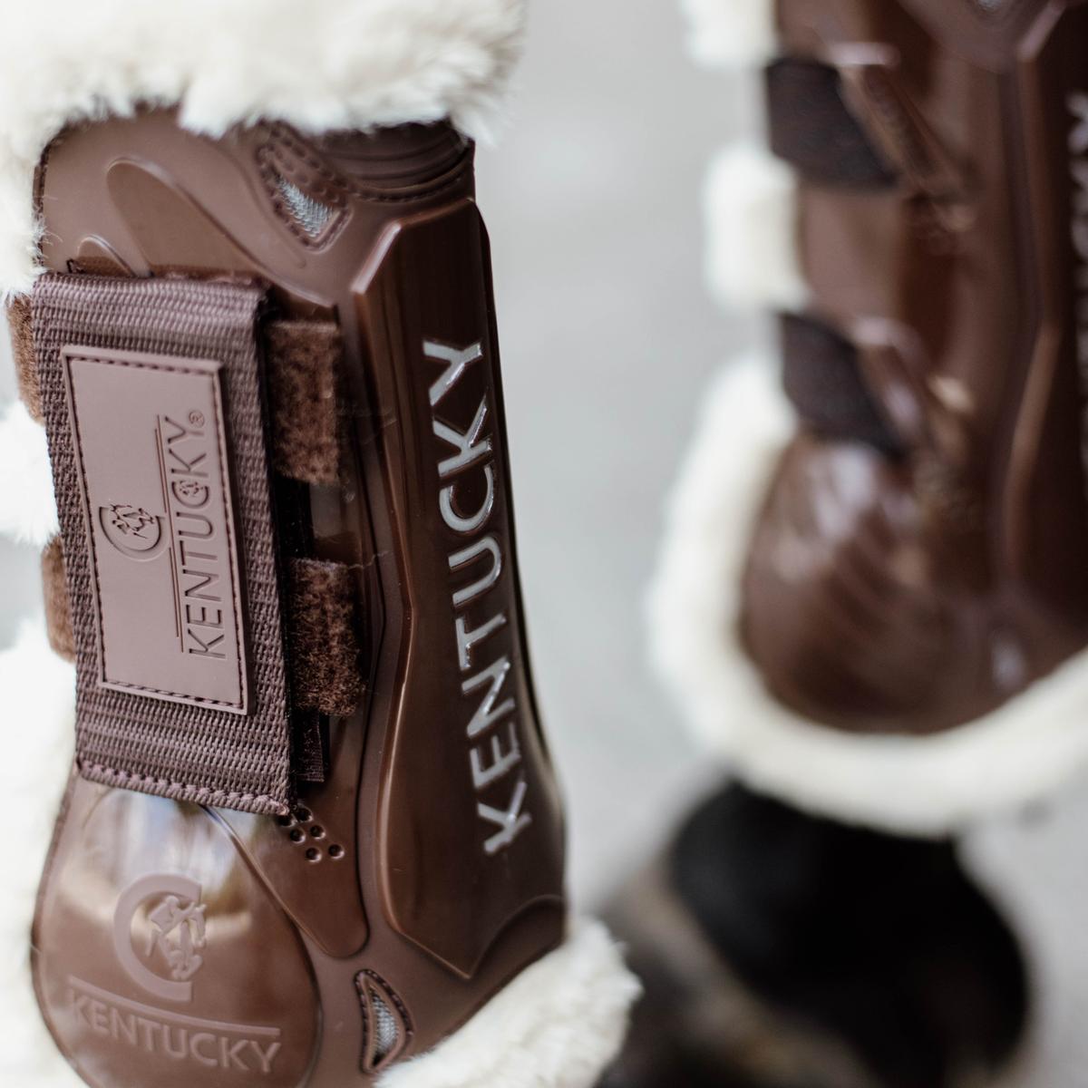 Kentucky Horsewear Vegan Sheepskin Tendon Boots Velcro