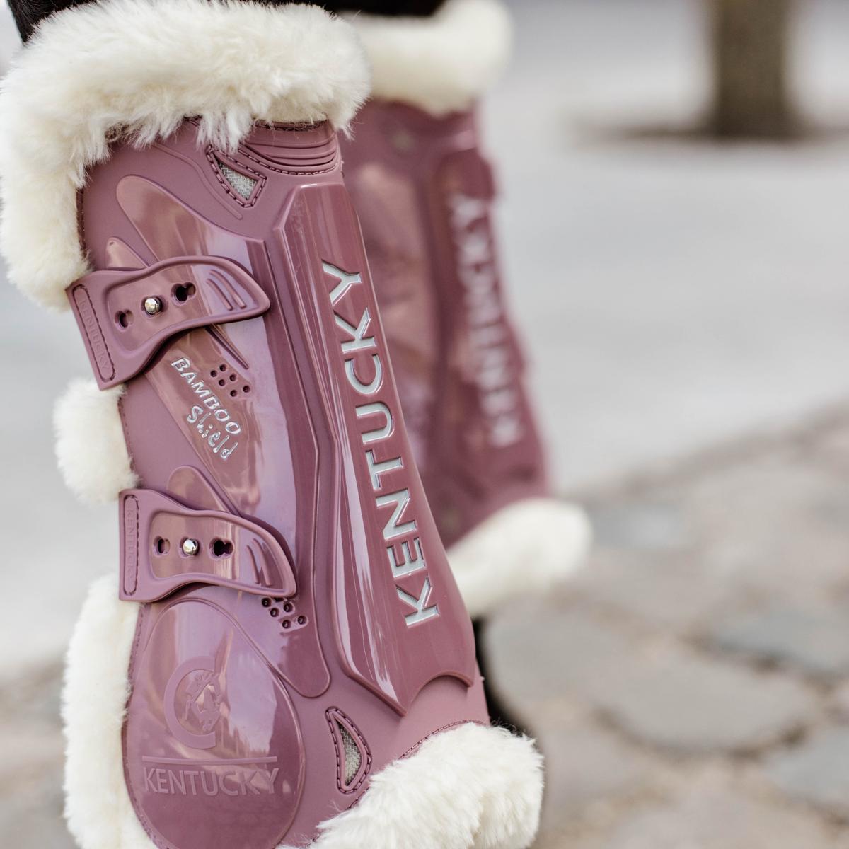 Kentucky Horsewear Vegan Sheepskin Tendon Boots Bamboo Elastic