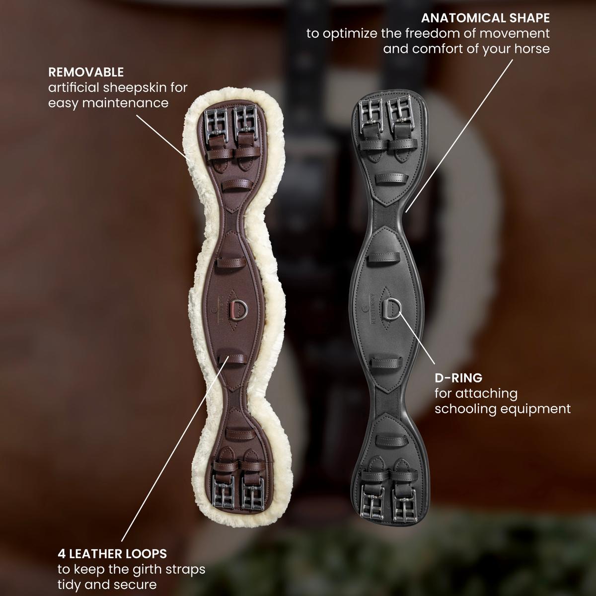 Kentucky Horsewear Sheepskin Anatomic Short Girth