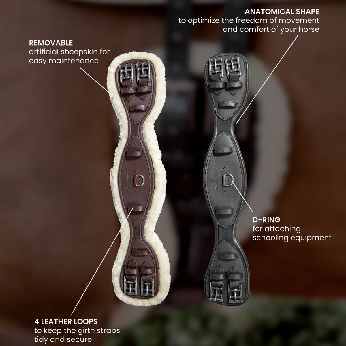 Kentucky Horsewear Sheepskin Anatomic Short Girth