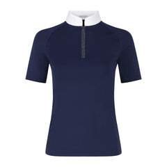 Kentucky Horsewear Show Shirt Women Classic with Glitter Zipper Short Sleeve