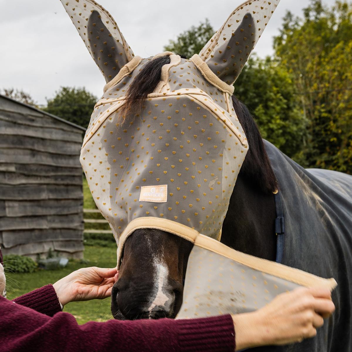 Kentucky Horsewear Fly Mask Heart with Ears and Nose
