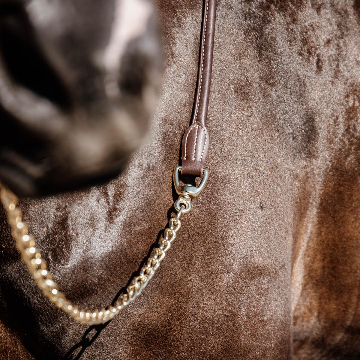 Kentucky Horsewear Leather Chain Lead