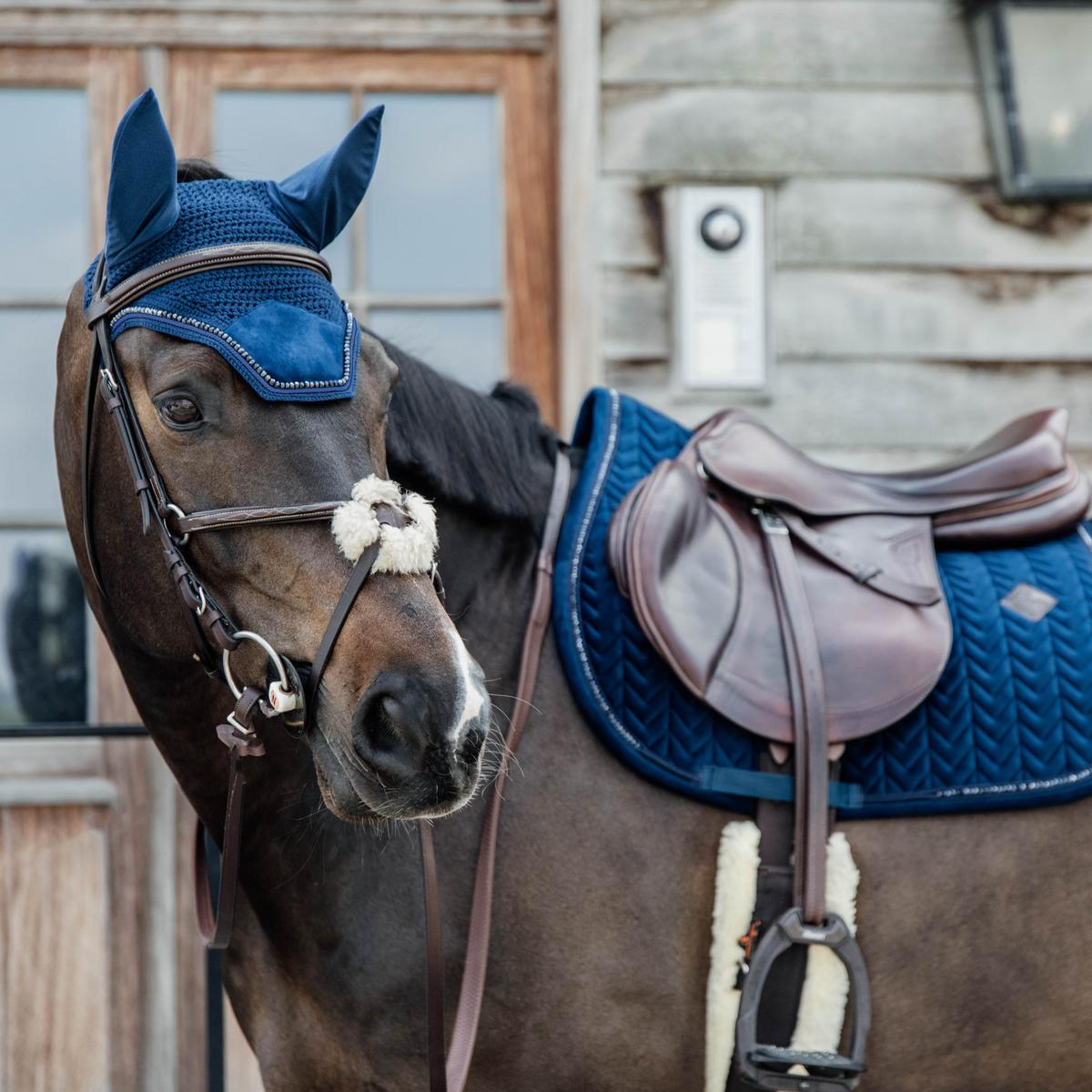 Kentucky Horsewear Saddle Pad Velvet Pearls Jumping