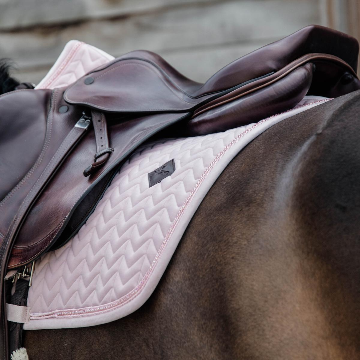 Kentucky Horsewear Saddle Pad Velvet Pearls Jumping