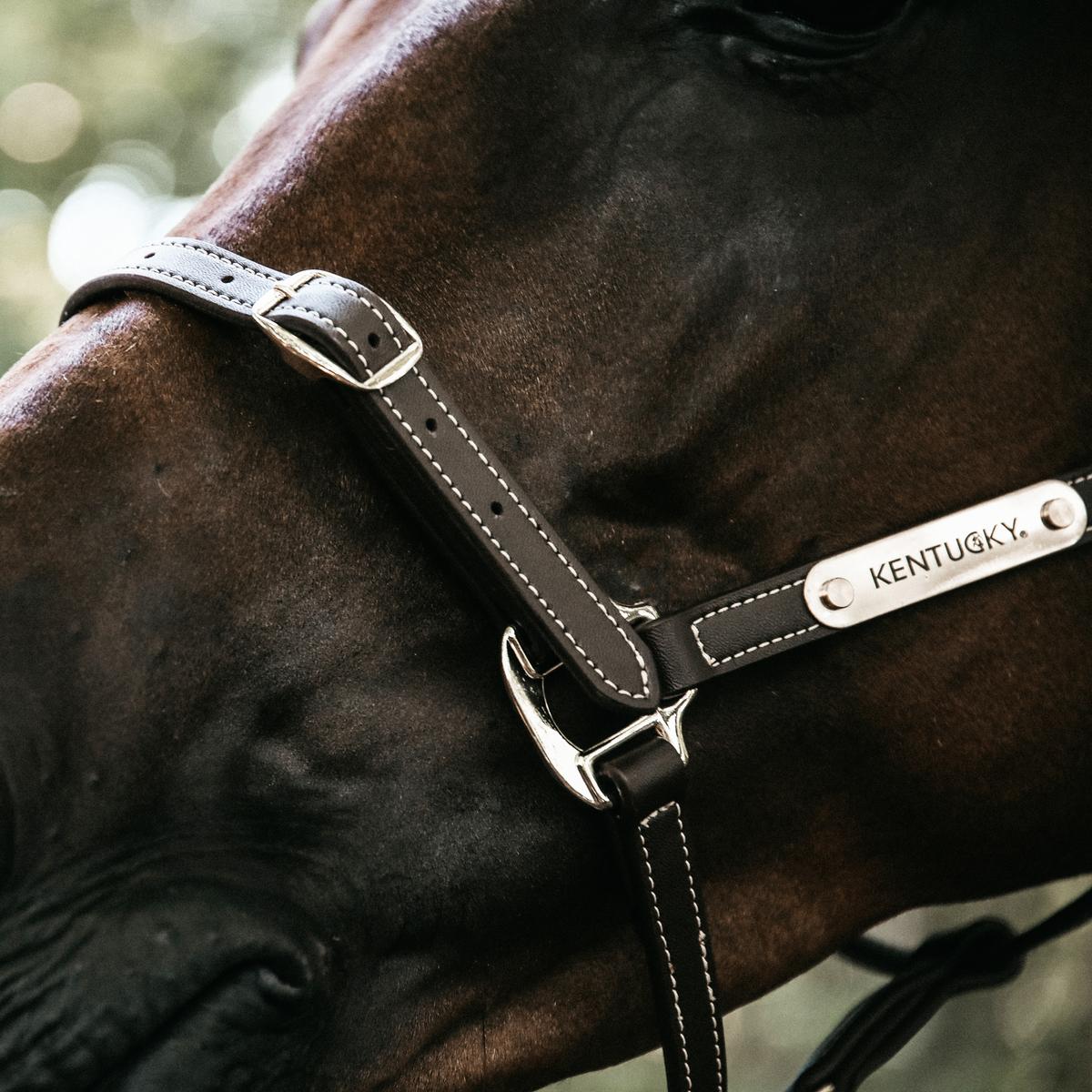 Kentucky Horsewear Leather Halter Flexible Neck Piece