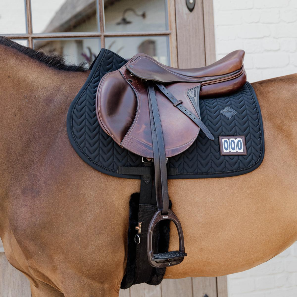 Kentucky Horsewear Saddle Pad Fishbone Competition 2 numbers Jumping