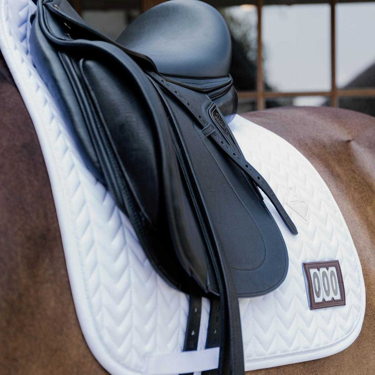 Kentucky Horsewear Saddle Pad Fishbone Competition 2 numbers Dressage