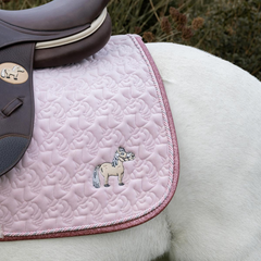 Kentucky Horsewear Saddle Pad Unicorn Head Glitter Dressage