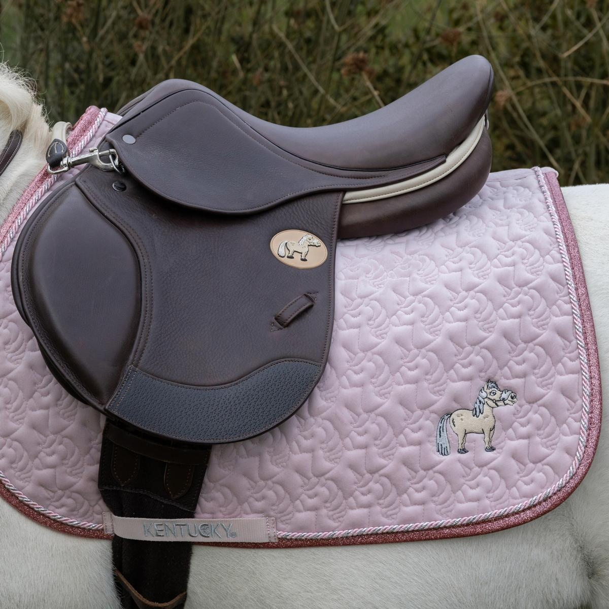 Kentucky Horsewear Saddle Pad Unicorn Head Glitter
