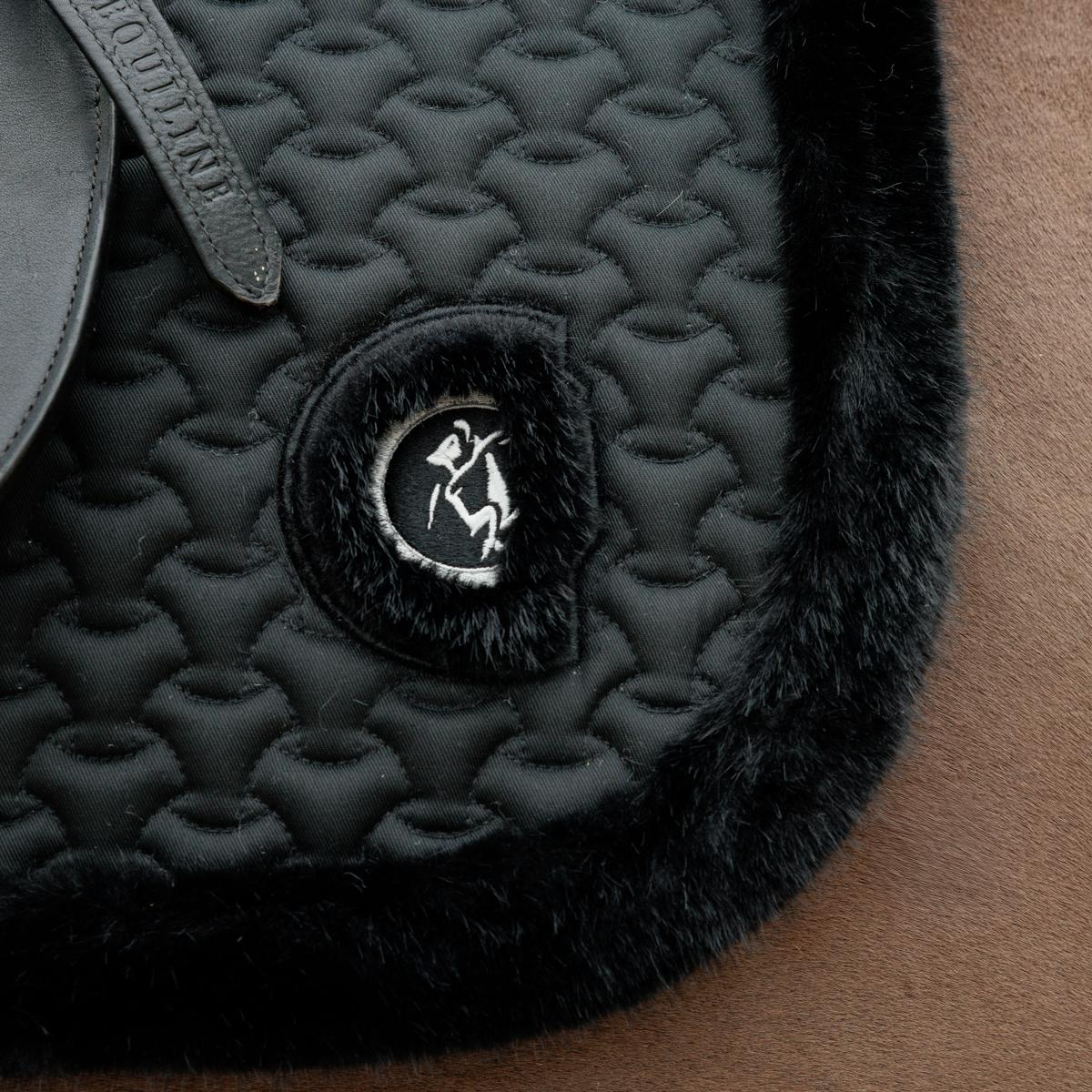 Kentucky Horsewear Saddle Pad Fake Fur Plaited Quilt Dressage