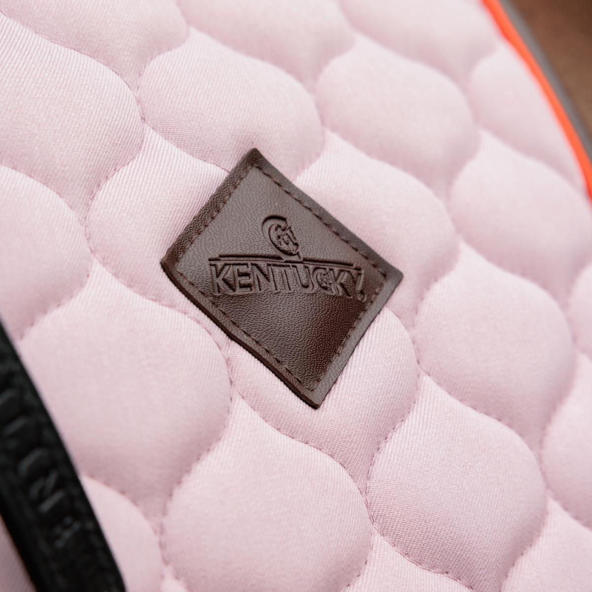 Kentucky Horsewear Saddle Pad Onion Quilt Neon Leather Dressage