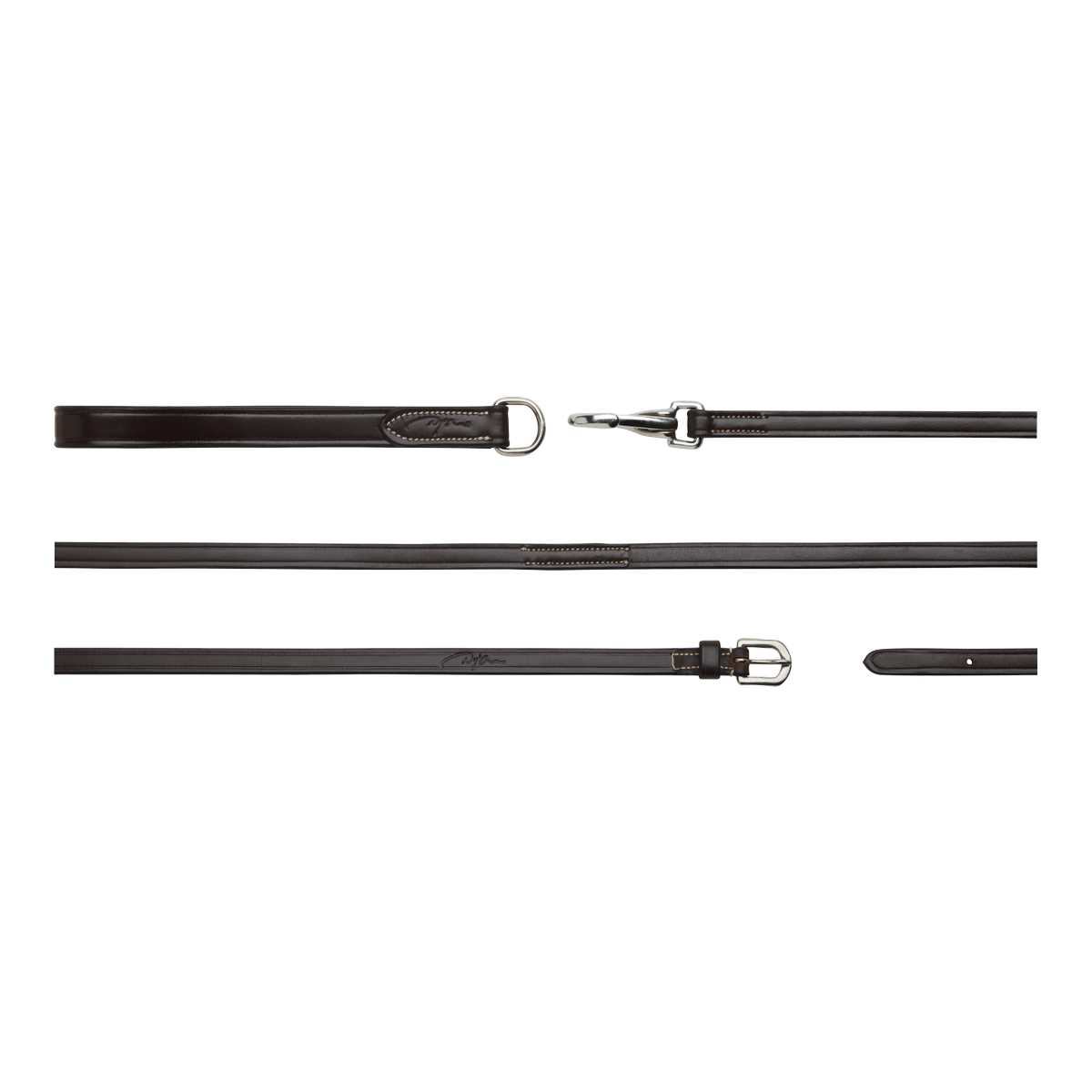 Dy'on Working Collection Full Leather Draw Reins 1/2"