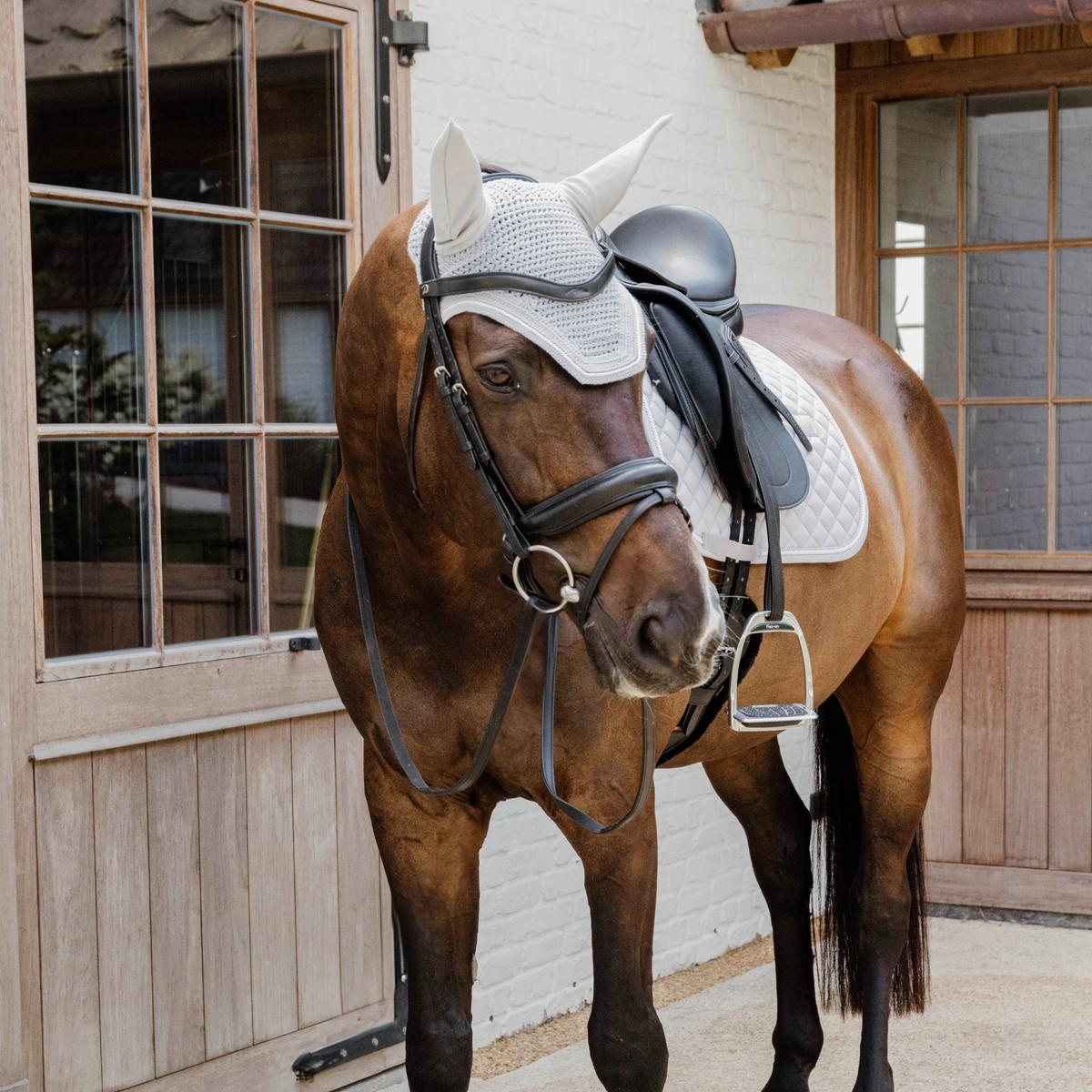 Kentucky Horsewear Fly Veil Wellington Diamond Rope