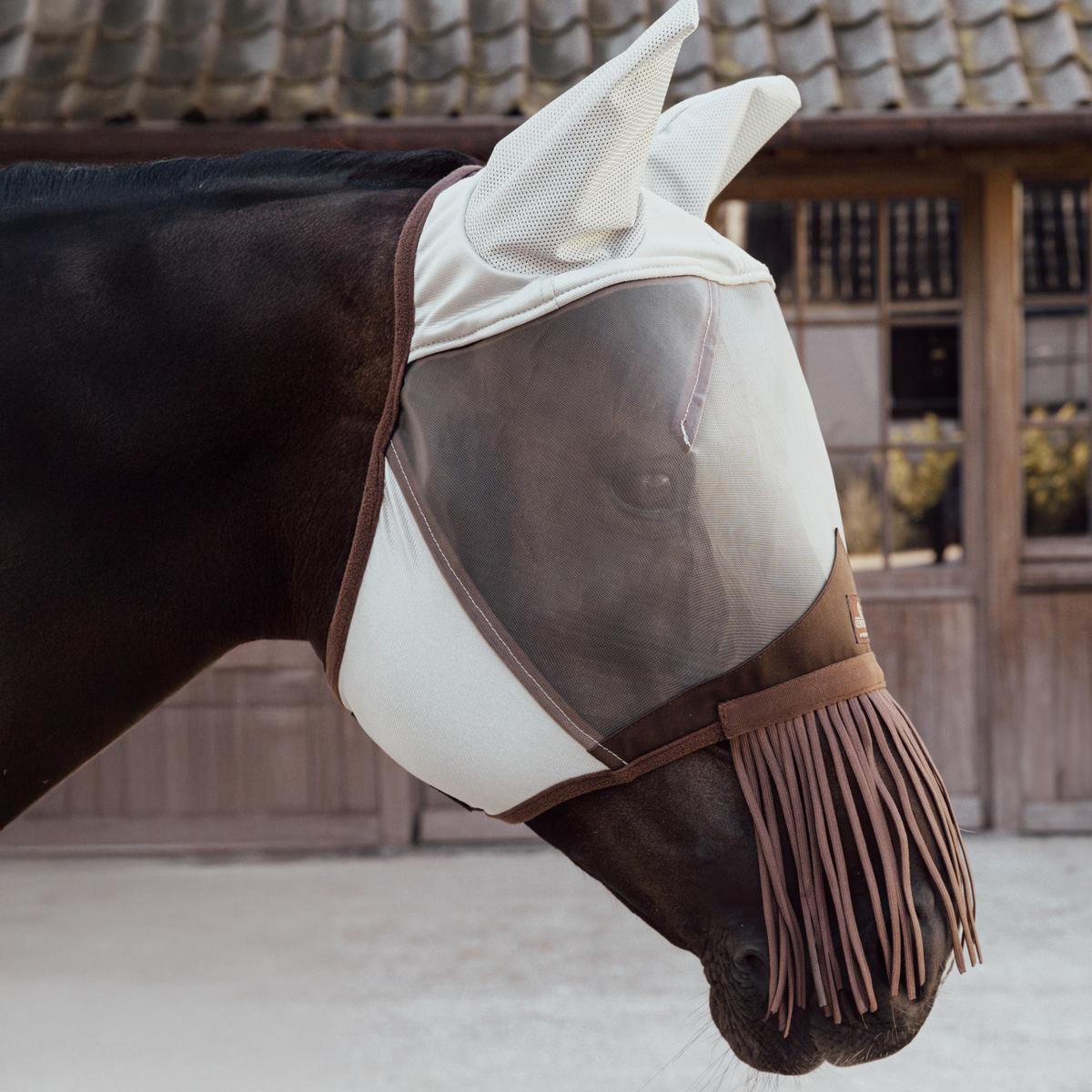 Kentucky Horsewear Fly mask classic with ears & nose tassels