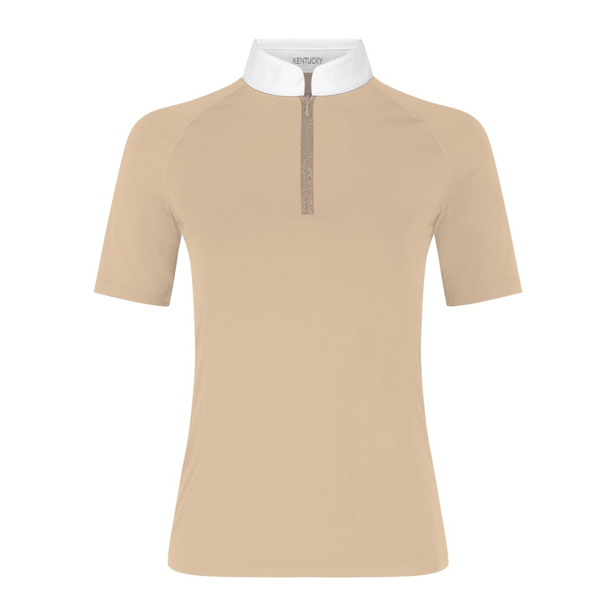 Kentucky Horsewear Show Shirt Women Classic with Glitter Zipper Short Sleeve