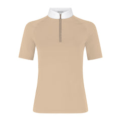 Kentucky Horsewear Show Shirt Women Classic with Glitter Zipper Short Sleeve