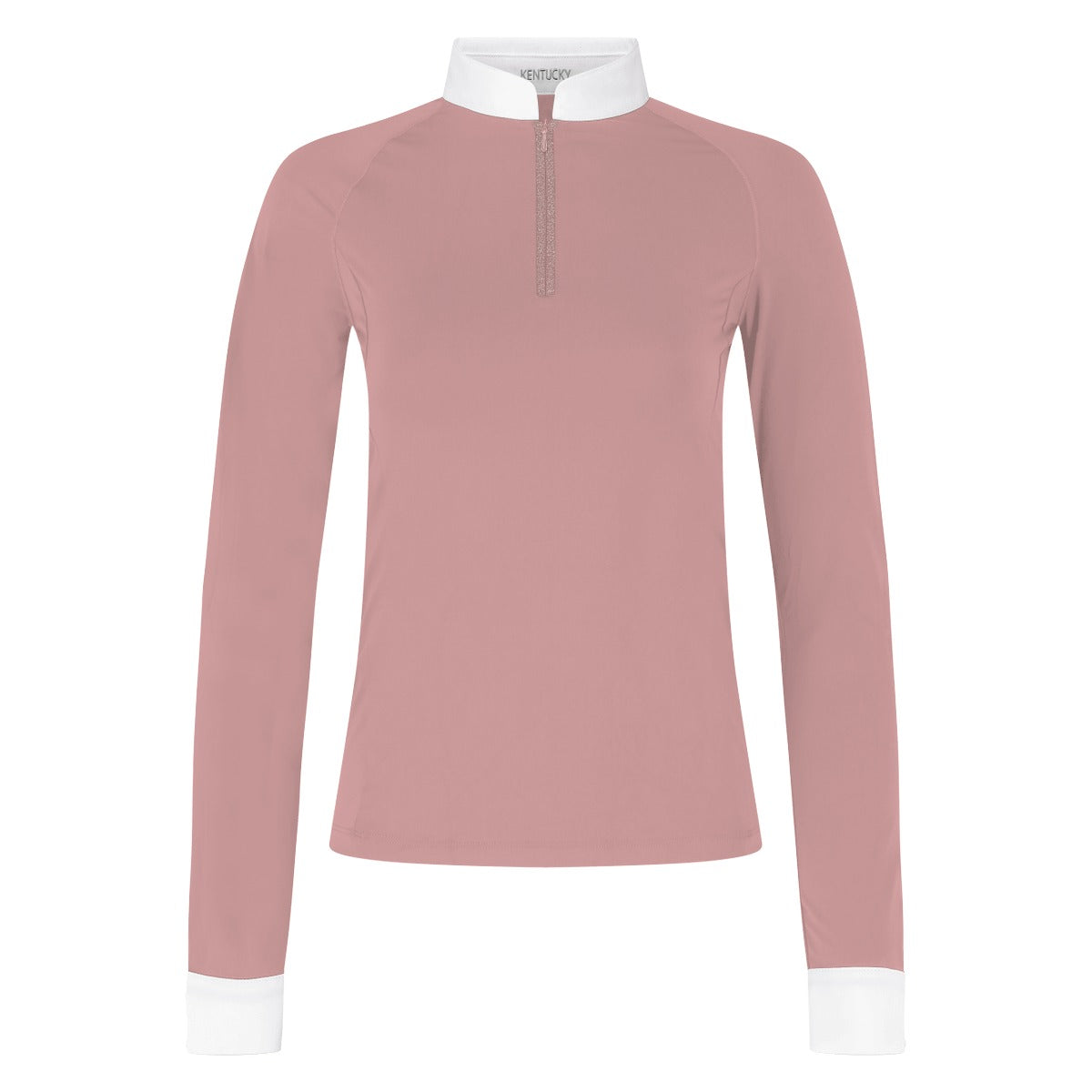 Kentucky Horsewear Show Shirt Women Classic with Glitter Zipper Long Sleeve