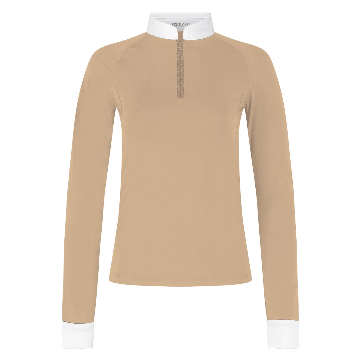 Kentucky Horsewear Show Shirt Women Classic with Glitter Zipper Long Sleeve