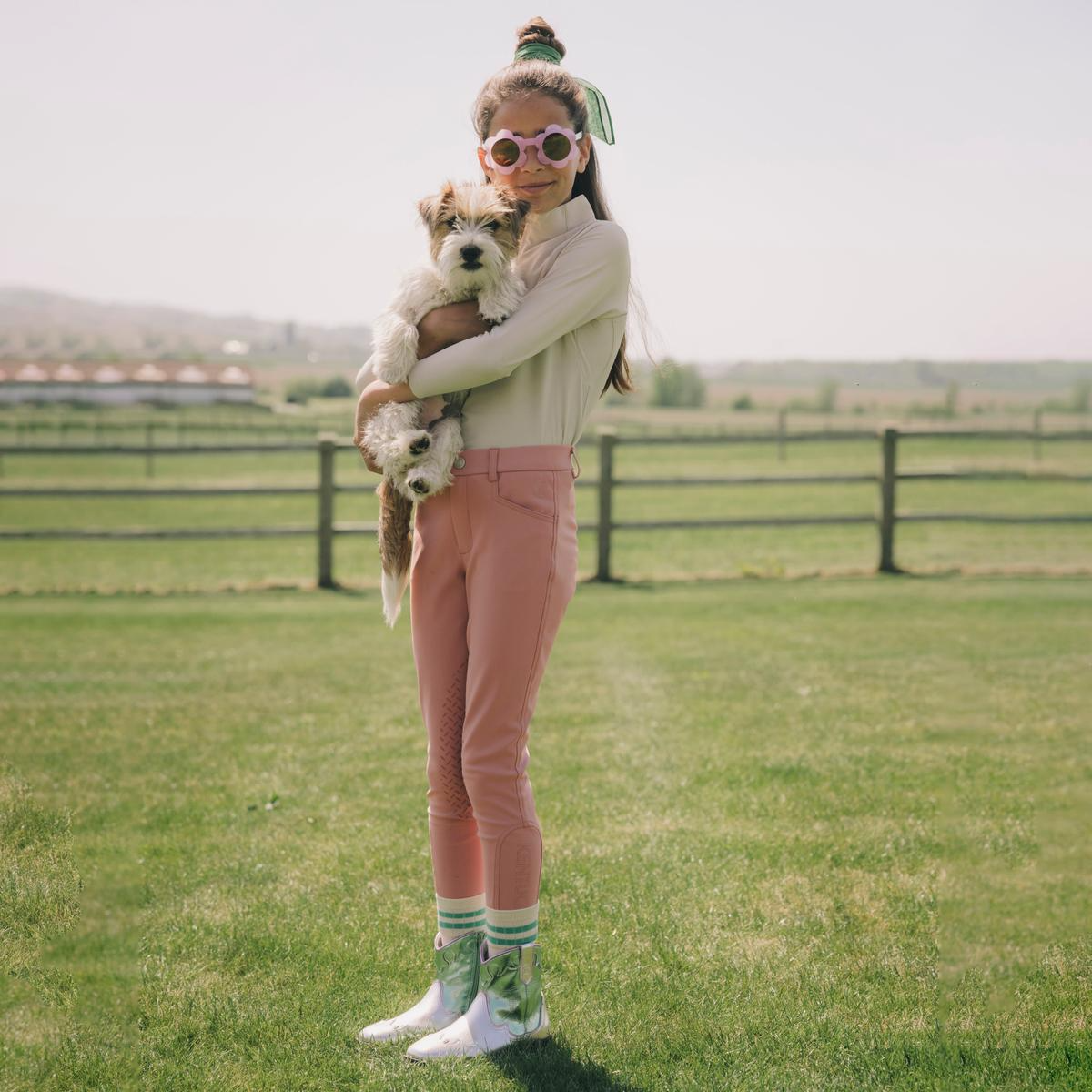 Kentucky Horsewear Girl Breeches Knee Grip Miami City Kids