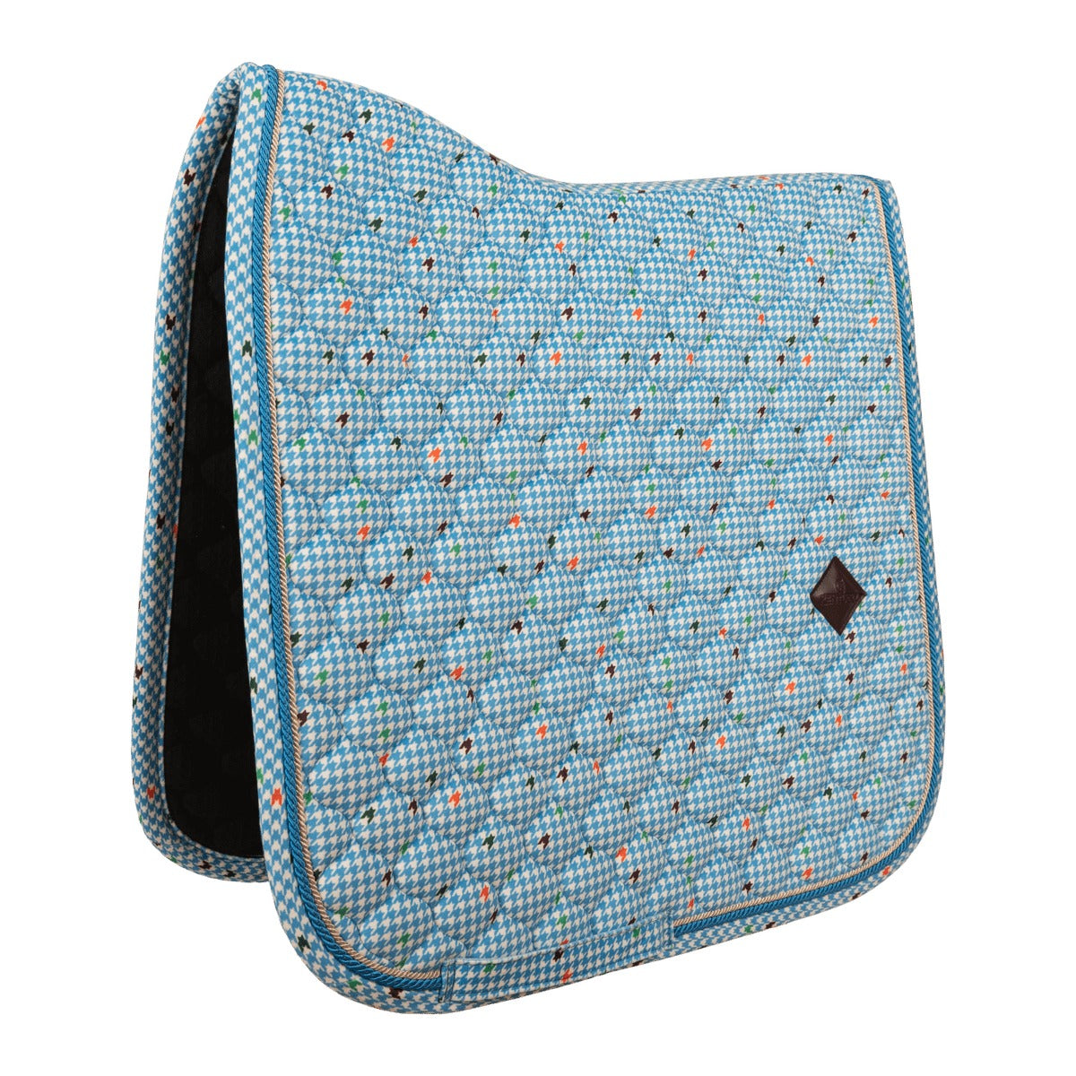 Kentucky Horsewear Saddle Pad Velvet Pied-De-Poule Dressage