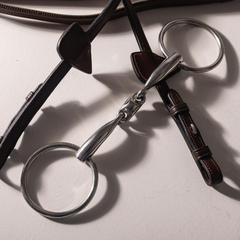 Velari Snaffle Double Jointed Loose Ring Stainless Steel