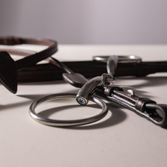Velari Snaffle Double Jointed Loose Ring Stainless Steel