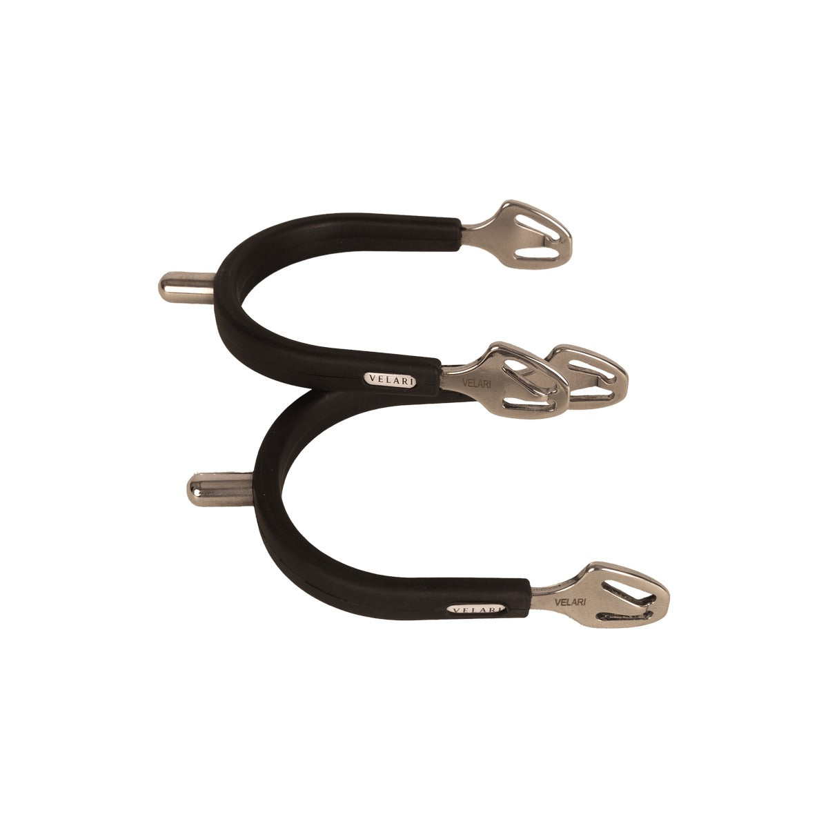 Velari Spurs Stainless Steel with Rubber - Rounded