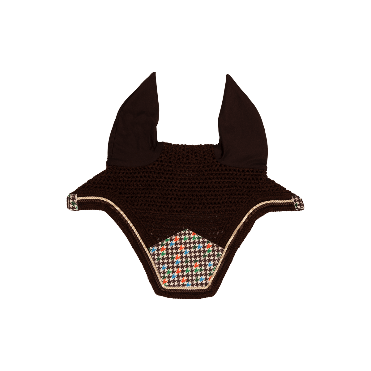 Kentucky Horsewear Fly Veil Wellington Velvet Pied-de-Poule