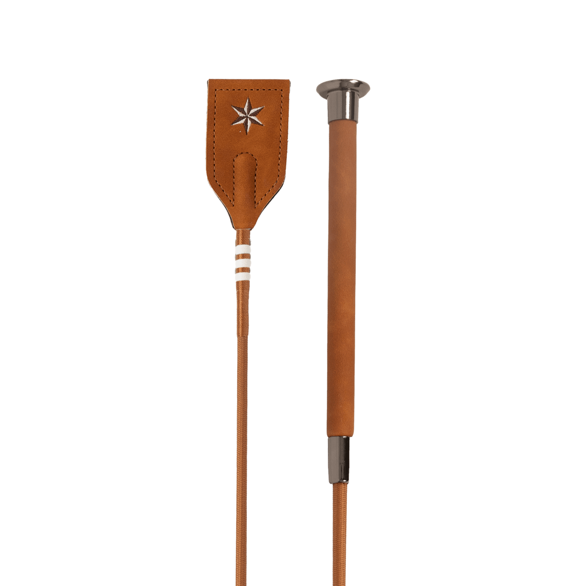 Kentucky Horsewear Jumping Whip Guidance Leather Grip